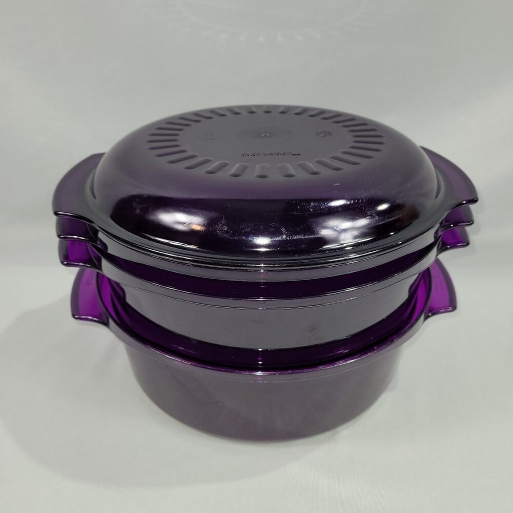 Tupperware Vintage 4 Piece Stack Cooker Microwave Cooking Set